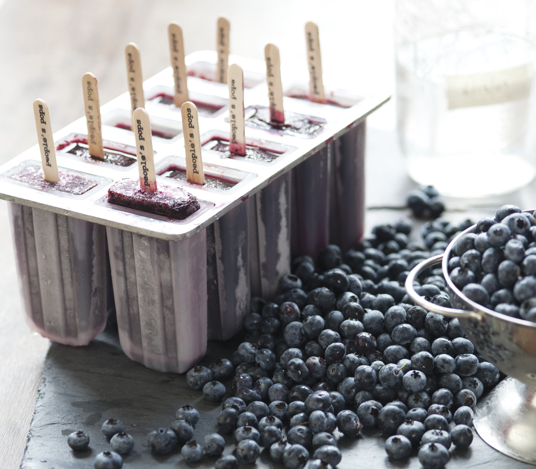 Blueberry Moonshine Popsicles Recipe Food Republic