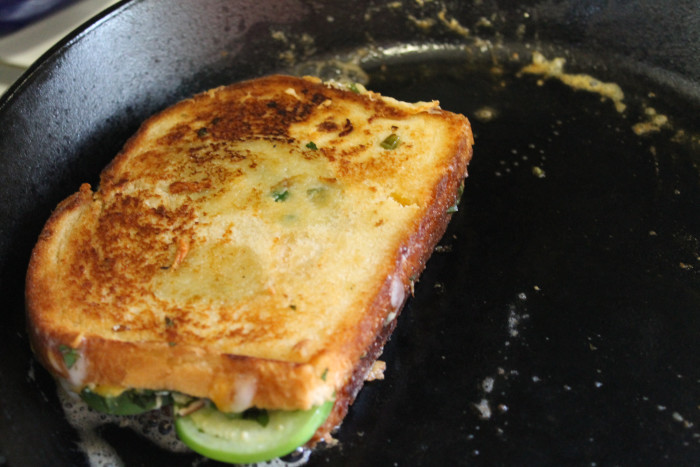 Building A Better Grilled Cheese: Smoky Jalapeño Grilled Cheese with Tomatillos
