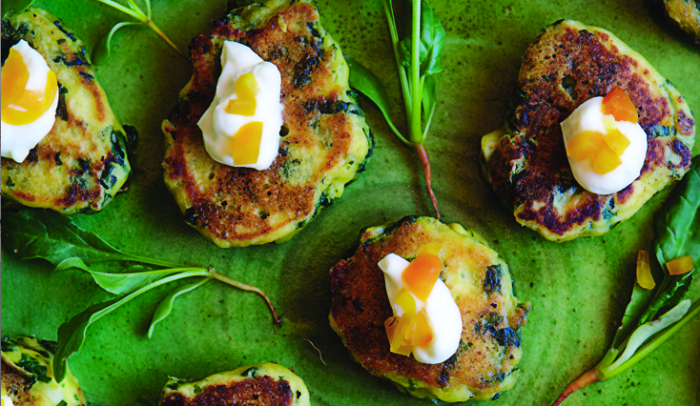 Don't let their size fool you; these veggie cakes are mighty satisfying. 
