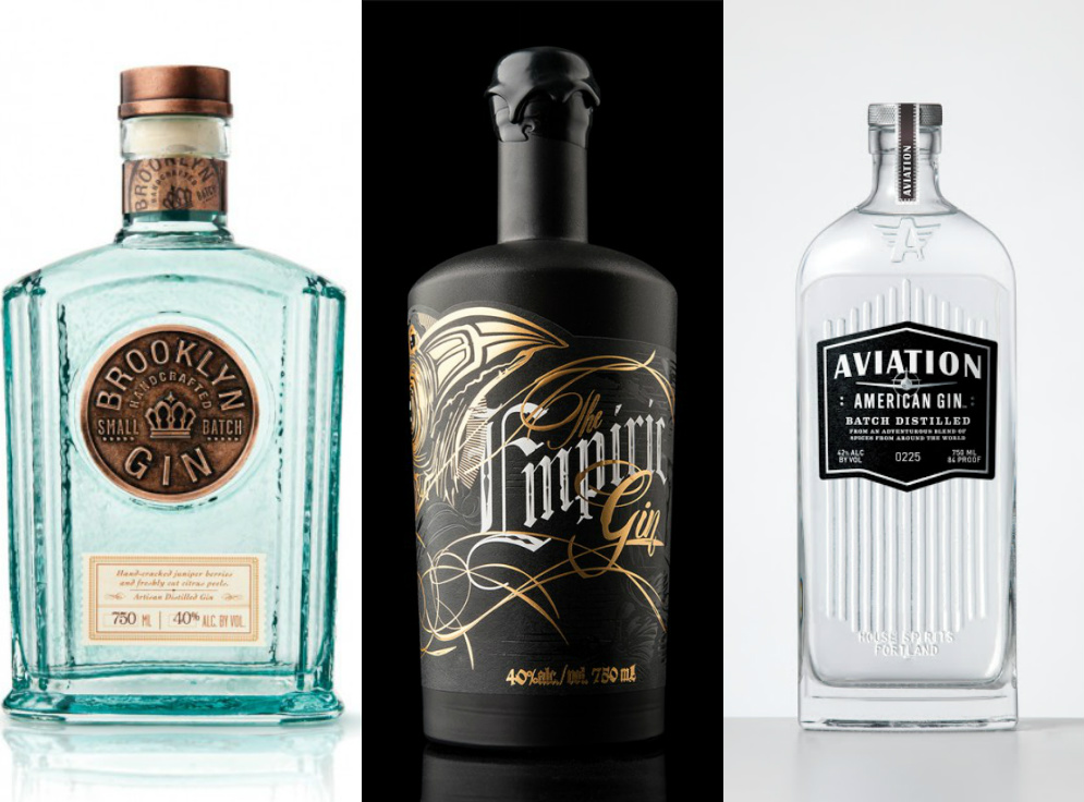 Gin Goes AllAmerican 5 TopShelf Bottle Designs Food Republic