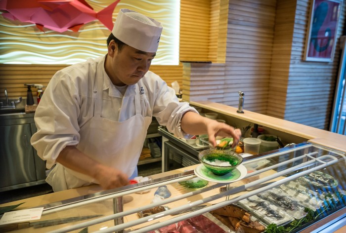 There's a careful thought process behind the progression of each of Chef Seki's omakase dinners.