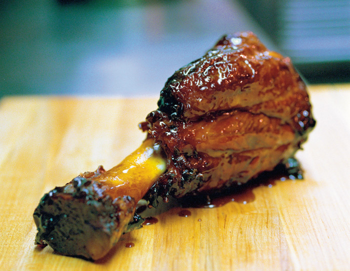 Braised Veal Shank With Honey, Artichokes And Swiss Chard Recipe