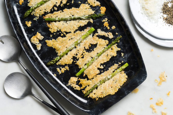crunchy parmesan asparagus recipe 
