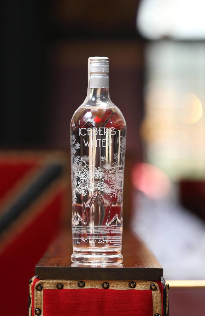 This bottle of melted ice will cost you $40. Photo: The Merchant Hotel.
