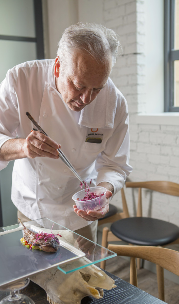 Chef John Rivera Sedlar's courses for "O’Keeffe’s Table" are equally artful and delicious. (Photo credit: Gabriella Marks Photography)