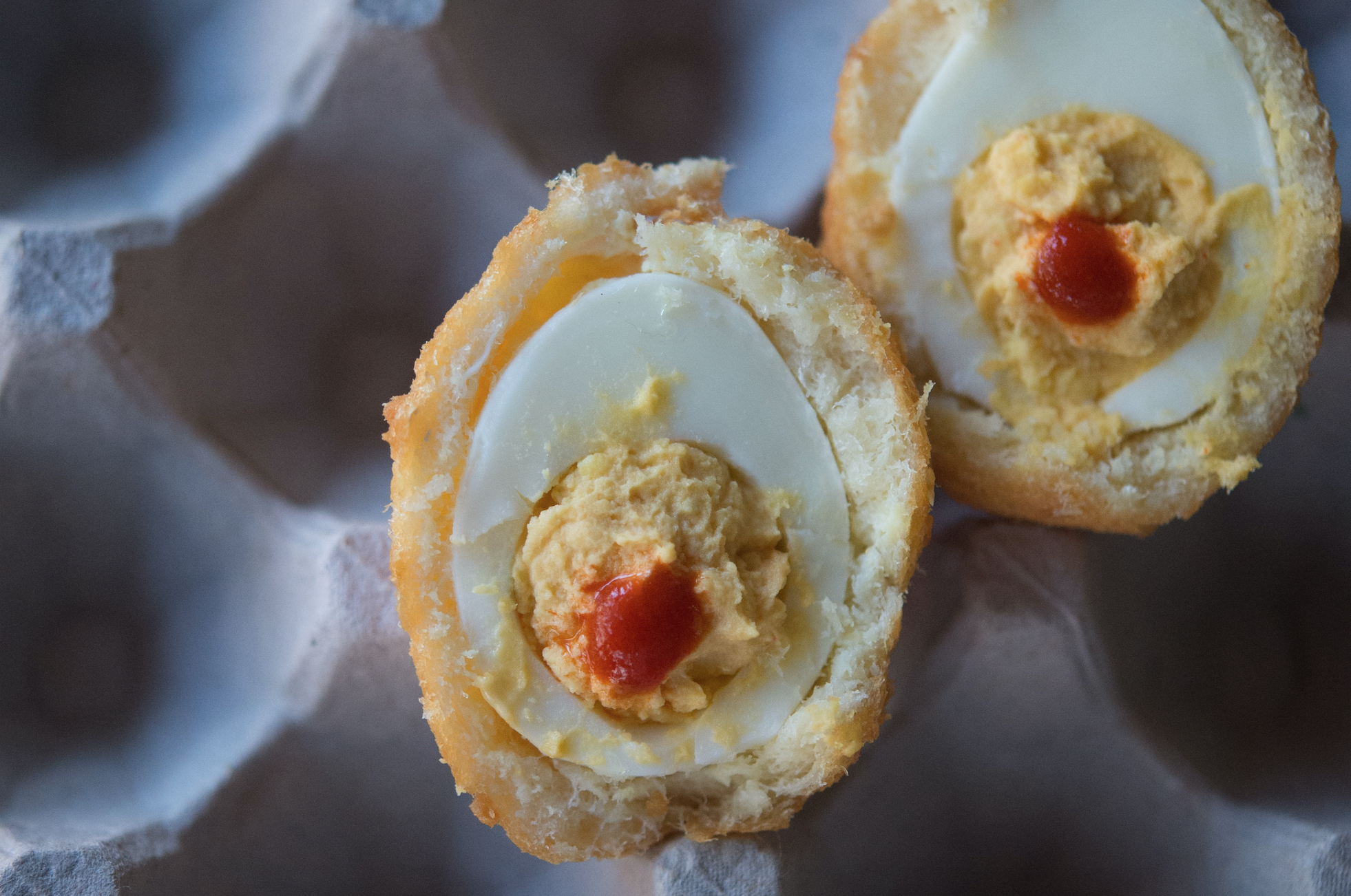 The Ultimate Appetizer Salt Cod Scotch Deviled Eggs Food Republic