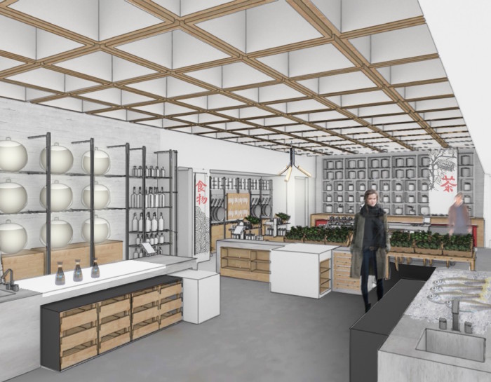 Retail space (Rendering: courtesy China Live)