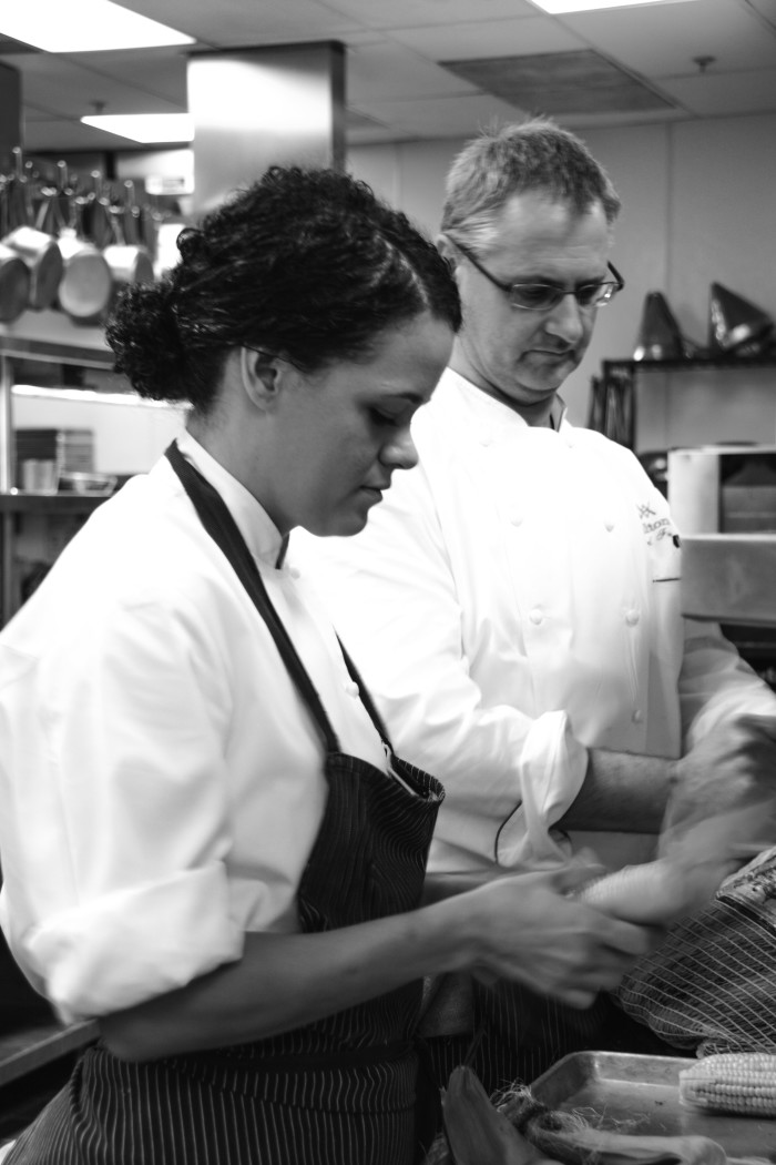 Chefs Borges (left) and Fieymer