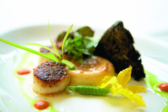 At Sante at the Fairmont Sonoma Hotel, Chef Cain puts fresh spins on indulgent classics. (Photo credit: Fairmont Sonoma Hotel)