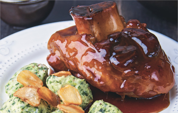This pork shank will keep you company on those long, chilly nights.