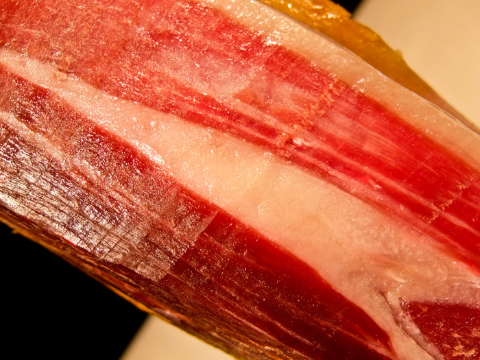 Ham showing fat