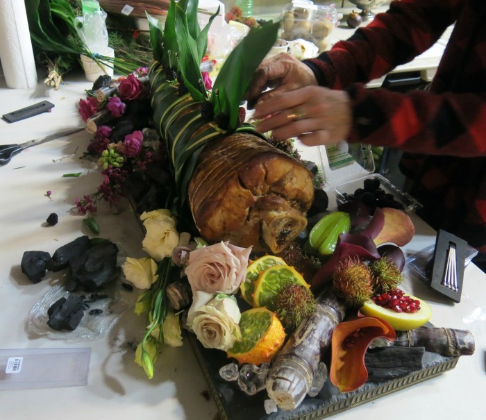 Is that really Gillian Anderson's leg? No, but food stylist Janice Poon poured her heart into this final dish for NBC's "Hannibal." (Photo courtesy of Janice Poon.)