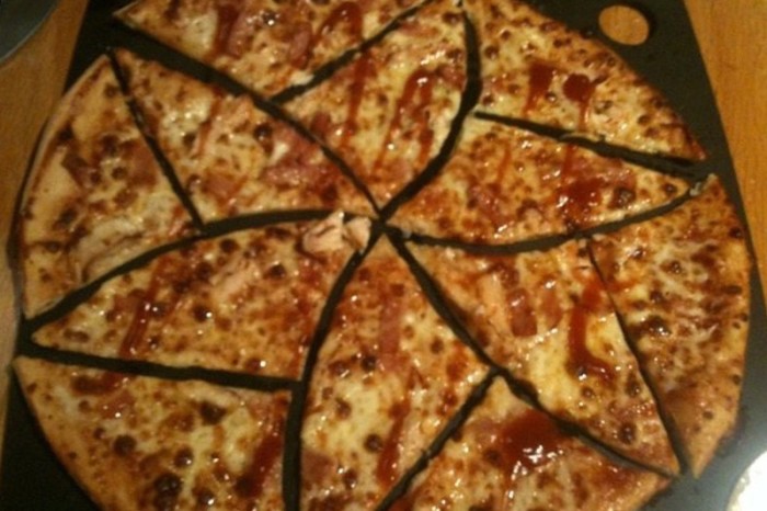 Anyway you slice it, a pizza is still a pizza. (Photo courtesy of Joel Haddley.)