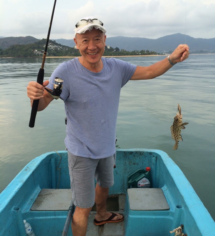 Chef Masa fishing