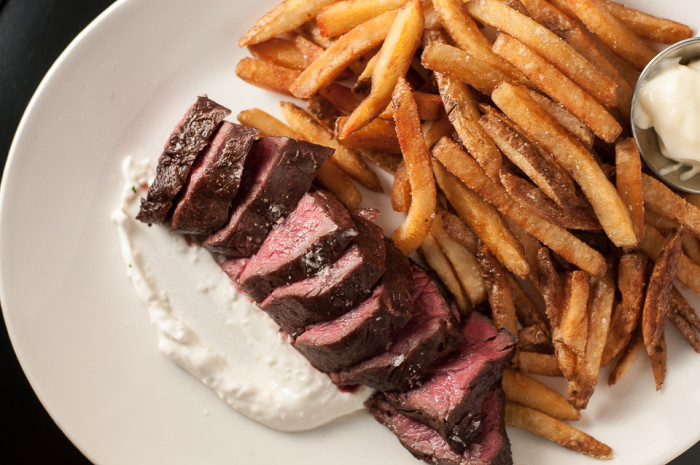 Red Cow serves up delectable cuts of meat, including these steak frites.