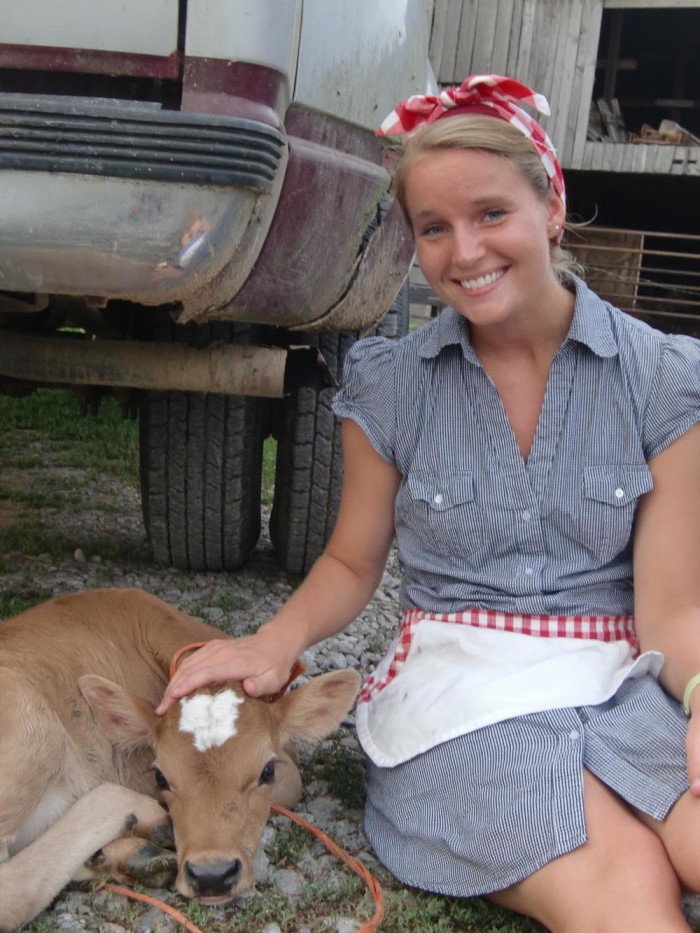 Cruze Farm Girl and Cow