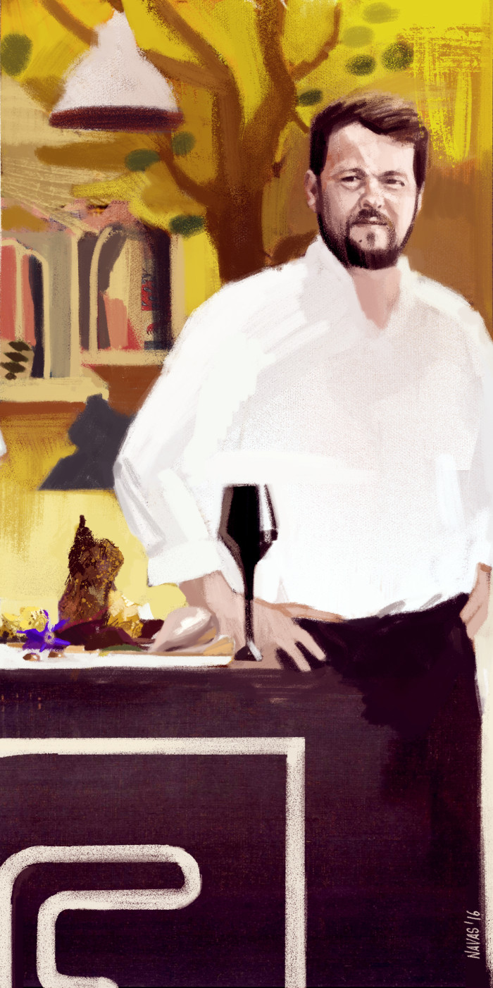 illustration of Feitoria chef João Rodrigues