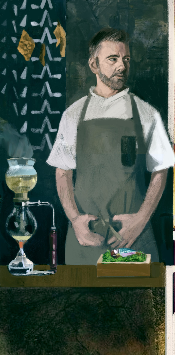 Illustration of Loco chef Alexandre Silva 