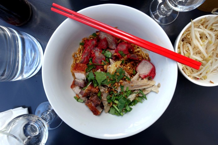You can treasure some handmade noodles at Lao Douang Chan.
