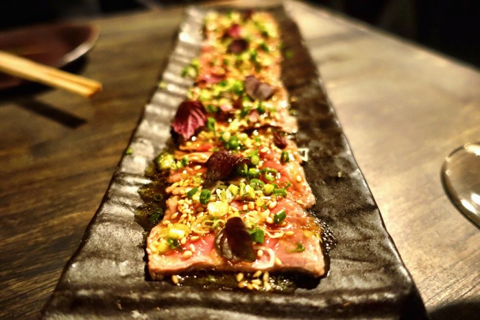 Sip on sake and sochu while dining on small cold plates at Lengué.