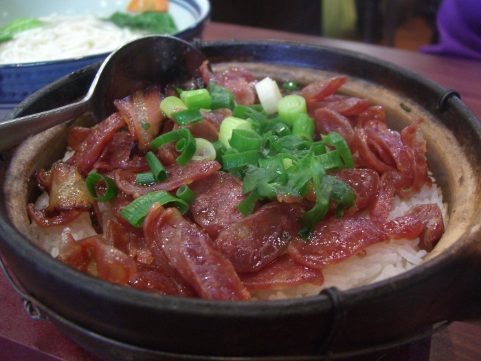Lap cheong is often served with rice. (Photo: avlxyz/Flickr.)