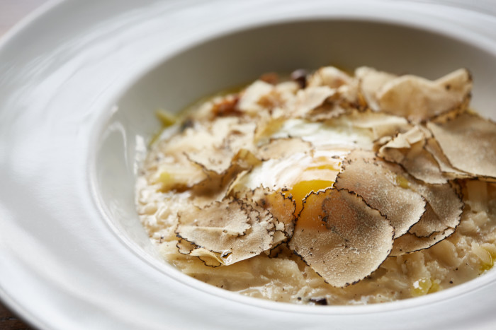 Chef Grant says he has been making risotto for 15 years.