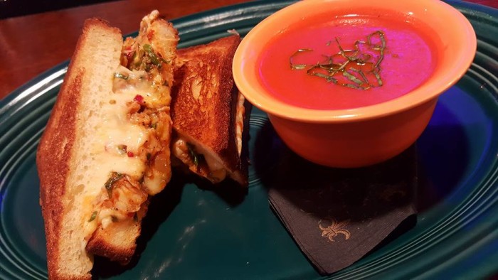 Revel in the magic that is this crawfish grilled cheese at Revel Cafe and Bar. (Photo: Revel Cafe and Bar/Facebook.)