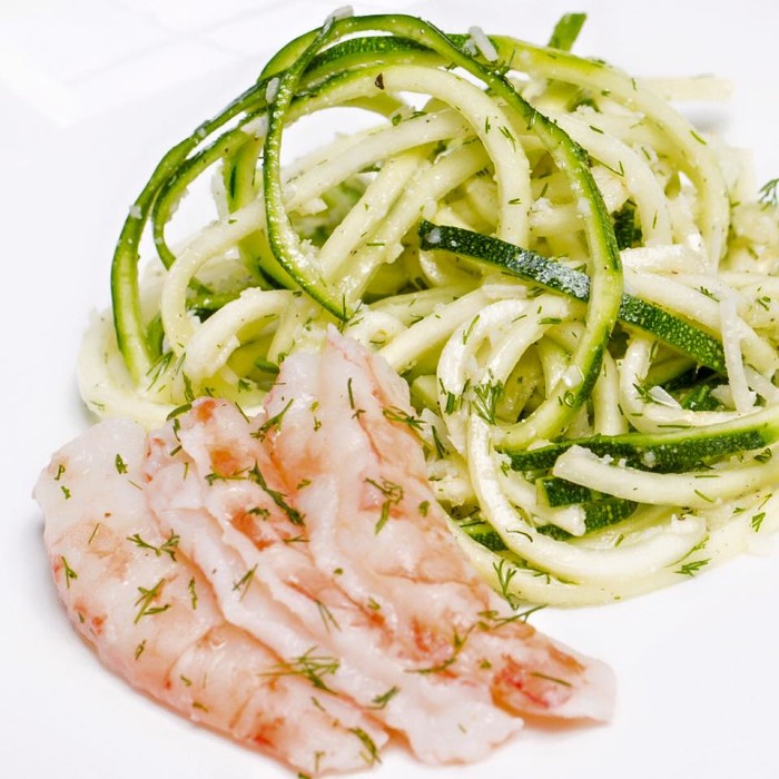 Dishes like shrimp and zucchini spaghetti offer a youthful flair to New Orleans via Trinity. (Photo: Trinity Restaurant/Facebook.)