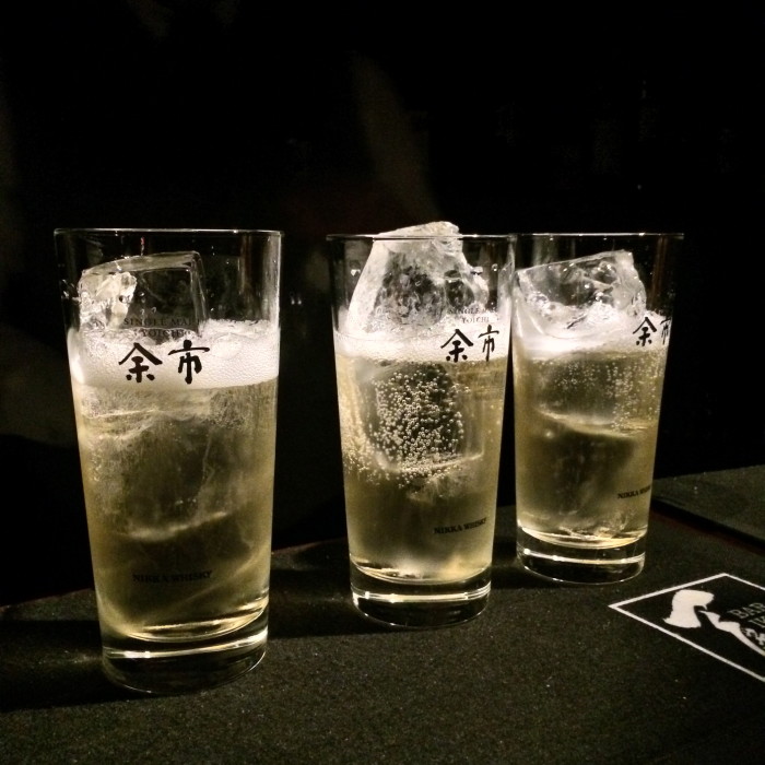 Ingredients are thoughtfully added to the highball in Japan. (Photo: Naren Young.)