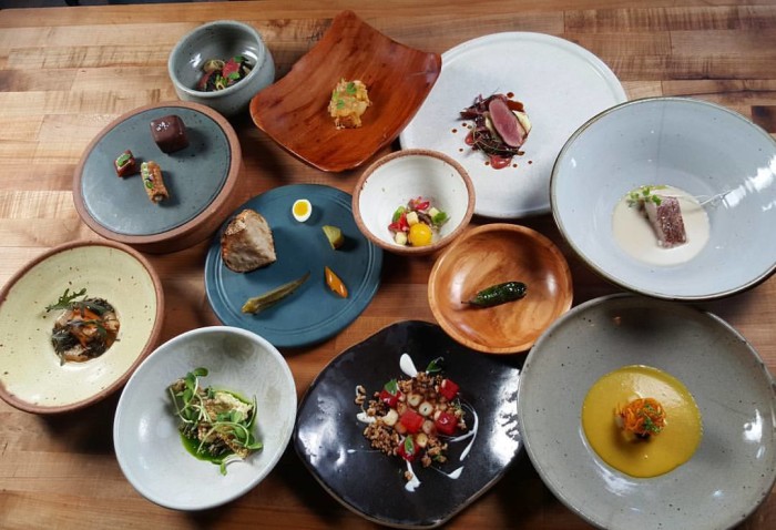 Various dishes served at the Austin Fermentation Festival. (Photo: Texas Farmers' Market/Facebook.)
