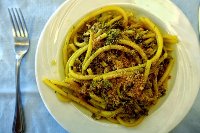 Trattoria Piccolo Napoli's menu changes daily and depends on what local fishermen have to offer day of.