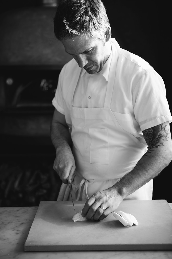 Mark Hopper prepping the dough at Vignette Pizzeria (Photo credit: Vignette Pizzeria)