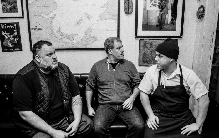 David McMillan (far left) and Frédéric Morin (far right) have built an empire of their own in Montreal.