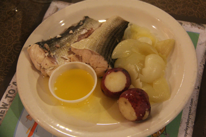 Fish Boil Plate At Rowleys Bay