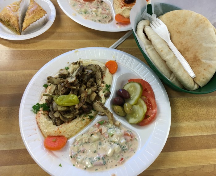 Make sure to beat the lunch rush at Pita House, where it's cash only. (Photo credit: Katie Chang)