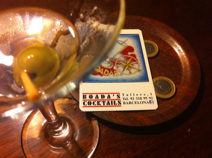 throwing martinis