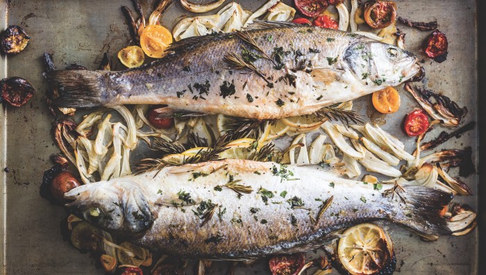 Whole Roasted Branzino