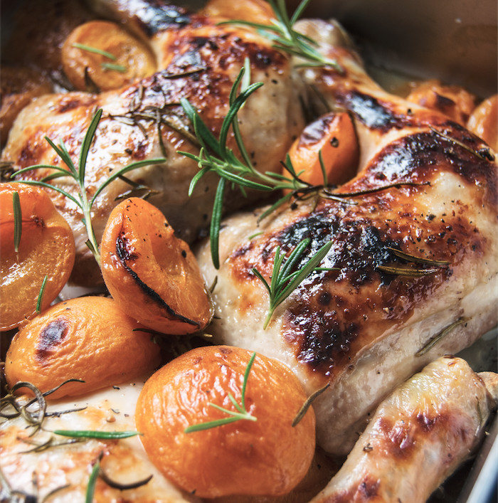 chicken with apricots in riesling