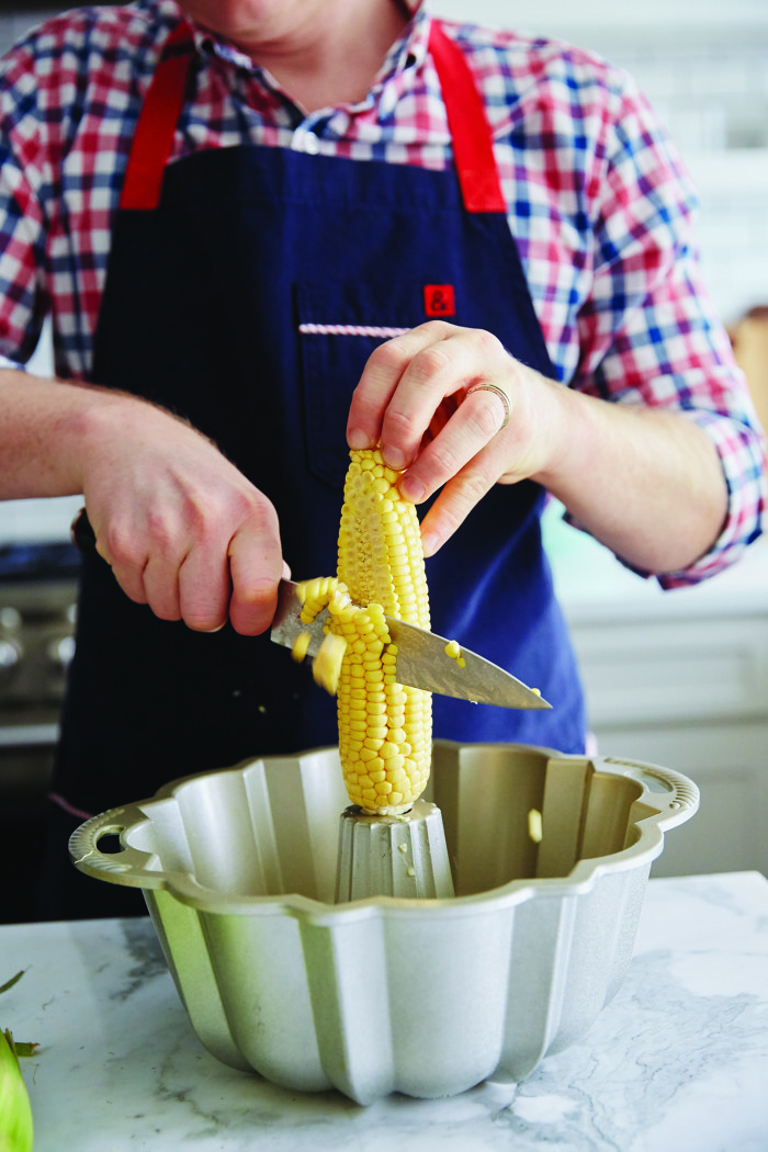 Corn & Barley Salad Process + Justin Chapple + A160328 Food & Wine + Mad Genius Tips Book 2016