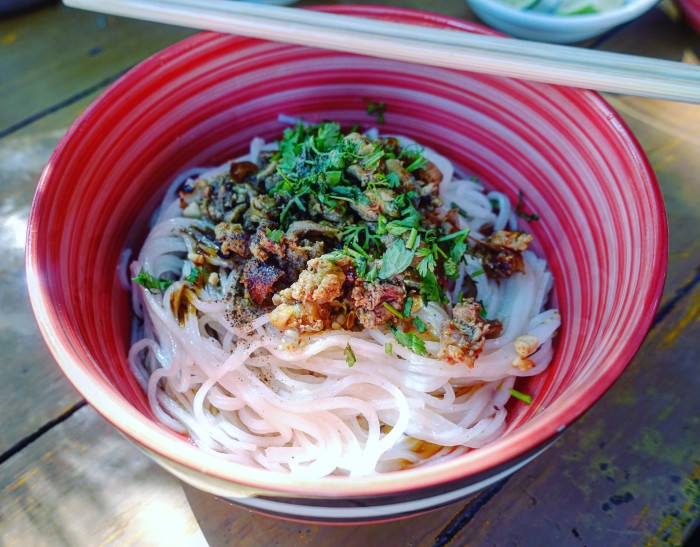 Shan noodles are also a common breakfast item.