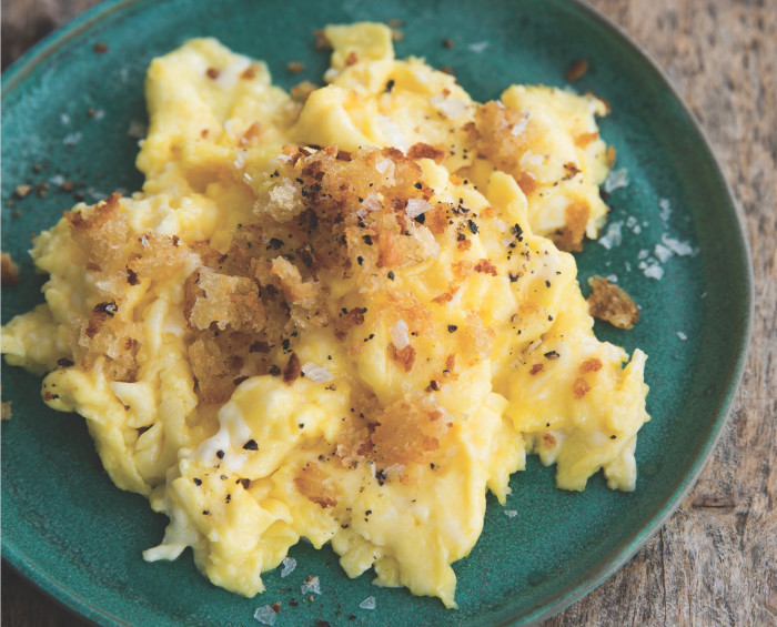 Scrambled Eggs With Bread Crumbs
