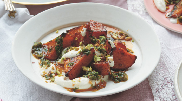Squash With Whipped Feta