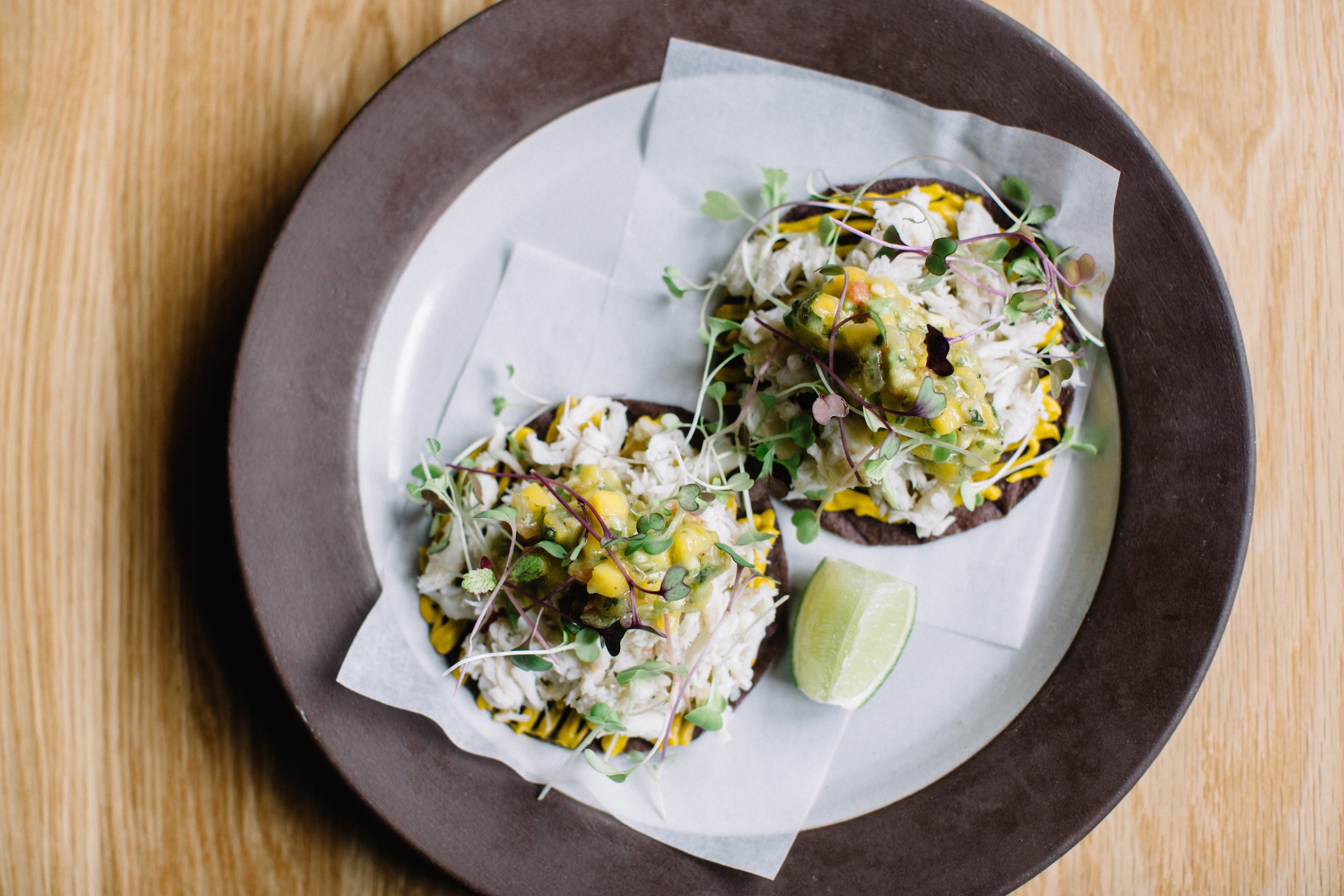 Crunch Into A Crab Tostada With MangoAvocado Salsa