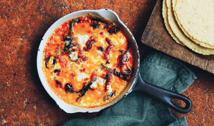 Queso Flameado With Chorizo