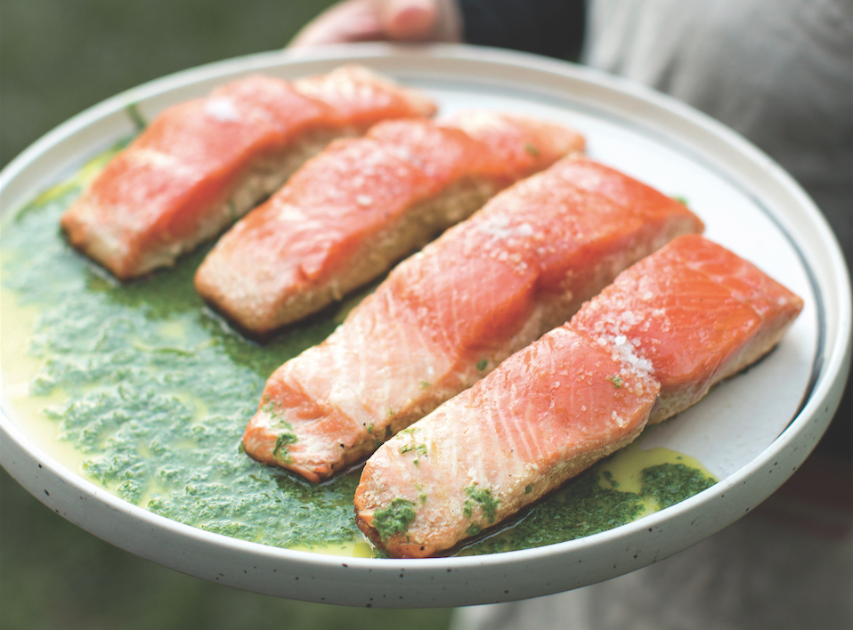 This Sautéed Salmon With Chive Butter Has A Tender Surprise
