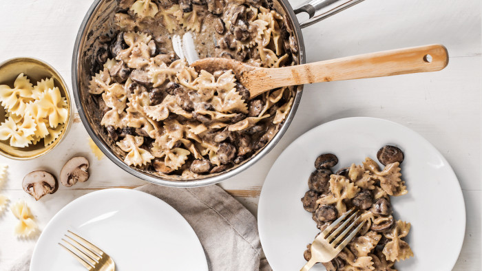 vegan mushroom stroganoff