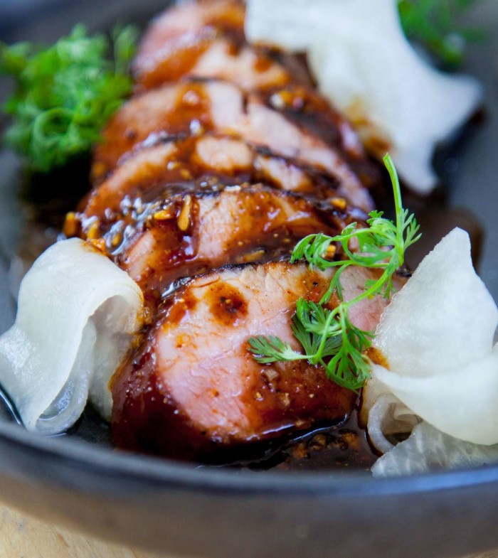 The tenderloin needs little time on the grill. You don't want to overcook it!
