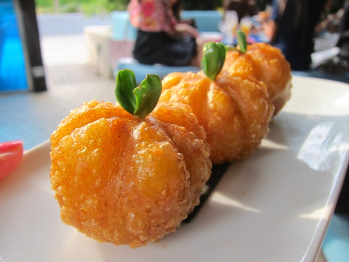 Roasted duck pumpkin puff is an example of how Yauatcha sets itself apart from other dim sum houses. (Photo: Mai Pham.)