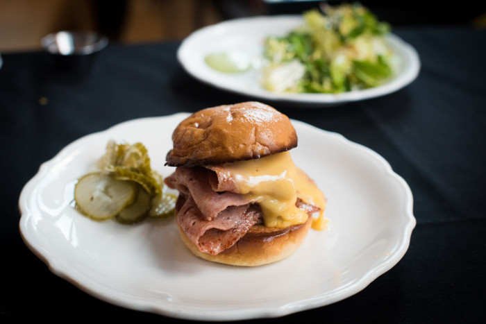 In the buzzy neighborhood of Lowertown, St. Paul, is where you’ll discover this charming restaurant helmed by chef Adam Eaton. (Photo credit: Saint Dinette)
