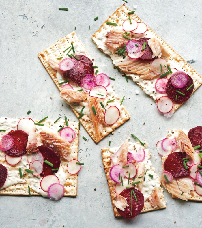 matzo tartines